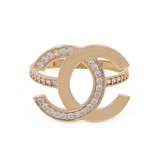14K Yellow Gold Women’s Fashion Ring / CZ / Size: 8.5/ Weight: 2.1 GR / COWR4CC-3