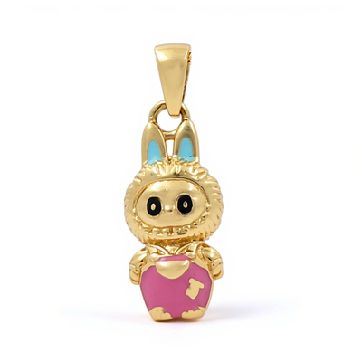 10K Yellow Gold Small Labubu Pendant / Weight: 0.8 GR / DQPD0LBB-2