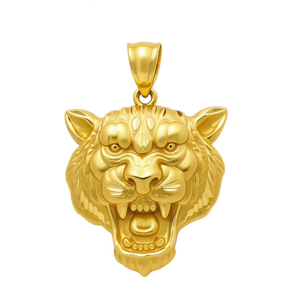14K Yellow Gold Tiger Pendant / Weight: 7.7 GR / COPD4TR