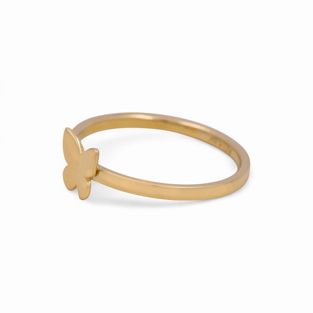 14K Yellow Gold Butterfly Women's Ring / Size: 7 / Weight: 1.6 GR / YYZ-863
