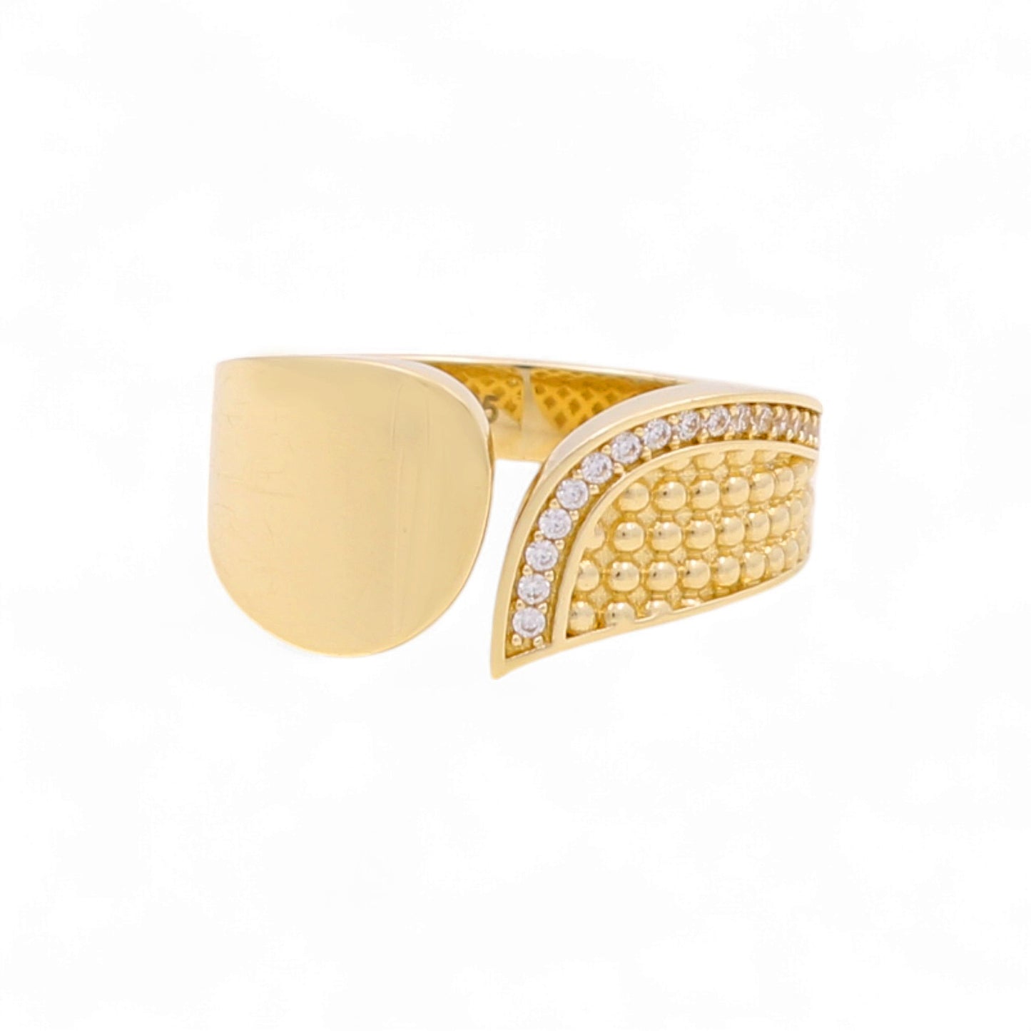 14k Fashion Women's Ring with Cz / Weight 4.2 GR / COWR4FS-36