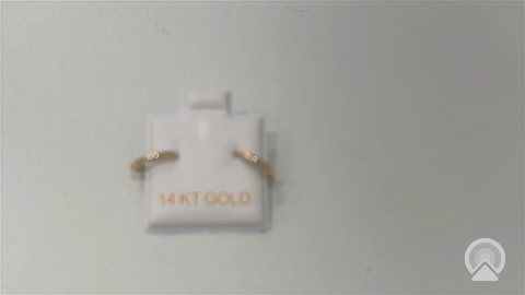14K Yellow Gold Plane Hoops Earrings / Size: Small /  0607200