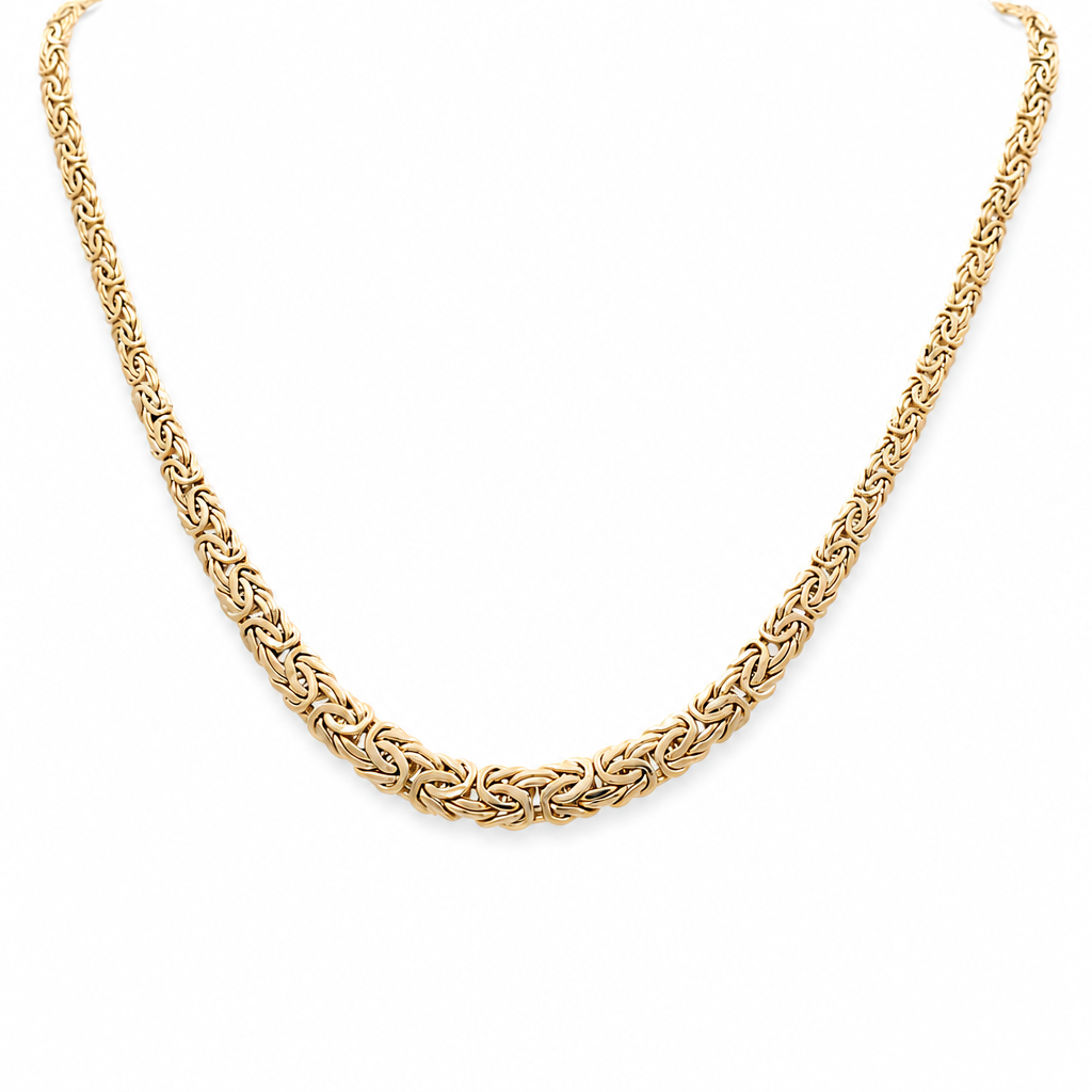 10K Yellow Gold Women's Byzantine Necklace / Size: 17.5" / Weight: 12 GR / DQNK0BZ