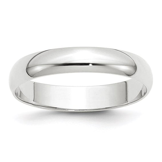 14K White Gold Men's Wedding Band / Size: 10 / Weight: 3.1 GR / WHRL040-10