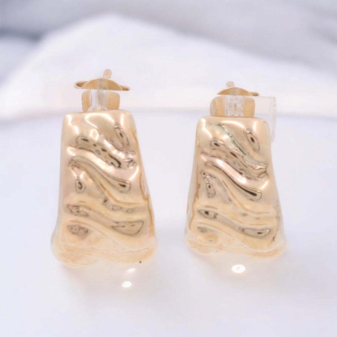 14K Yellow Gold Women’s Drop Earrings / COES4FS-20