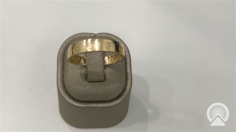 14K Yellow Gold Men’s CT Wedding Band / Size: 10.5 / Weight: 1.8 GR / CPMWB4BSCT-1