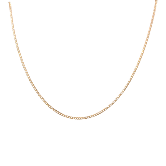 10K Yellow Gold Baby Curb Chain / Size: 2mm 20" / Weight: 3 GR / CSCH0CB2-20