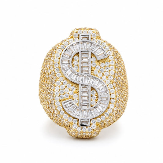 14K Yellow Gold Fashion Women's Ring with Cz / Size: 7.5 / Weight 7.2 GR