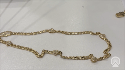 10K Yellow Gold Chinase Link Women's Necklace / Size: 18'' / Weight: 14gr / VMNK0HR18