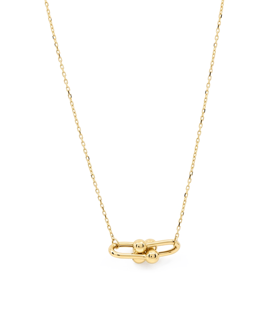 14K Yellow Gold Fashion TT Women's Necklace / Size: 18" / Weight: 4.1 GR / P10N-461