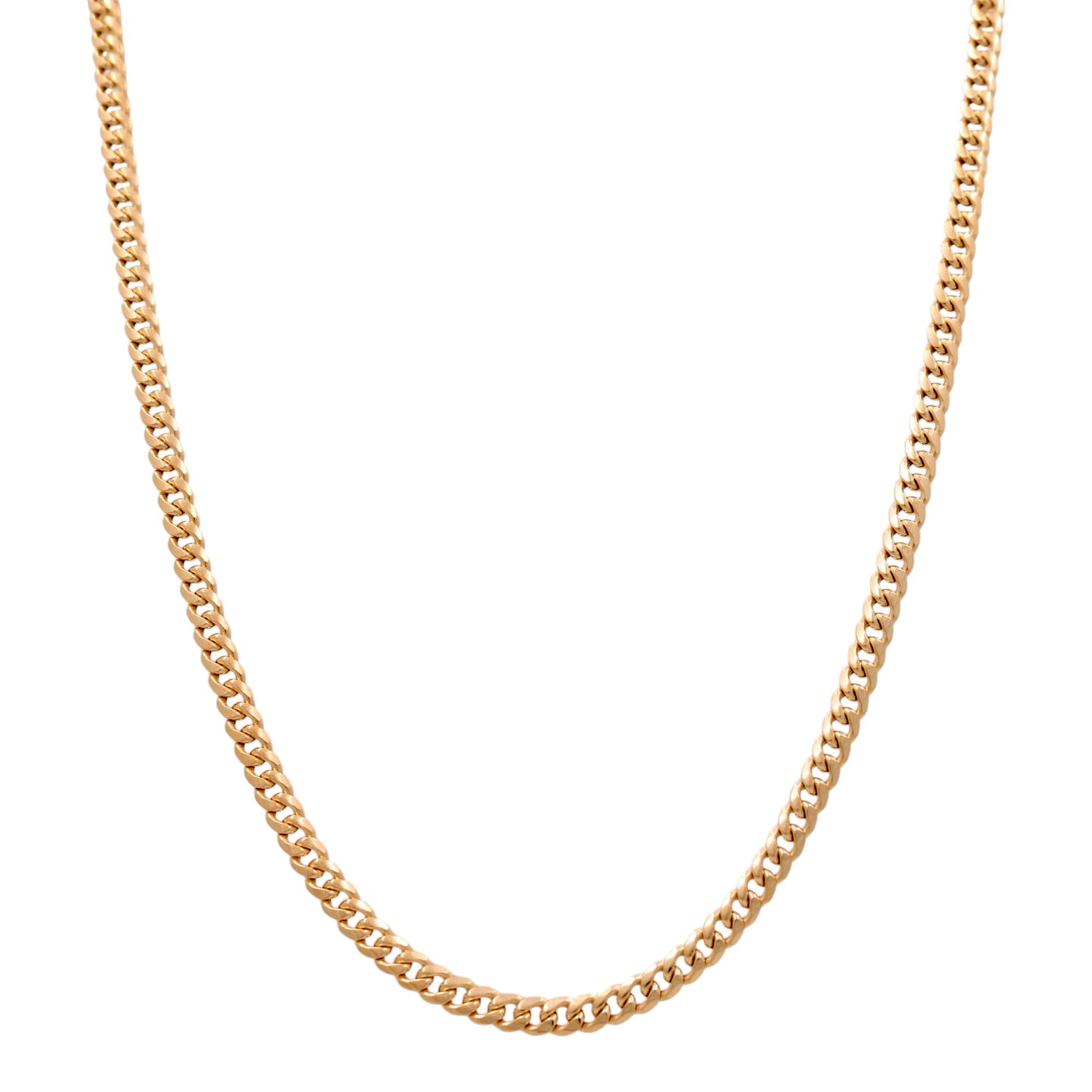 10K Yellow Gold Semisolid Cuban Link Chain / Size: 7mm 24" / Weight: 27.8 GR / CSCH0CL7-24