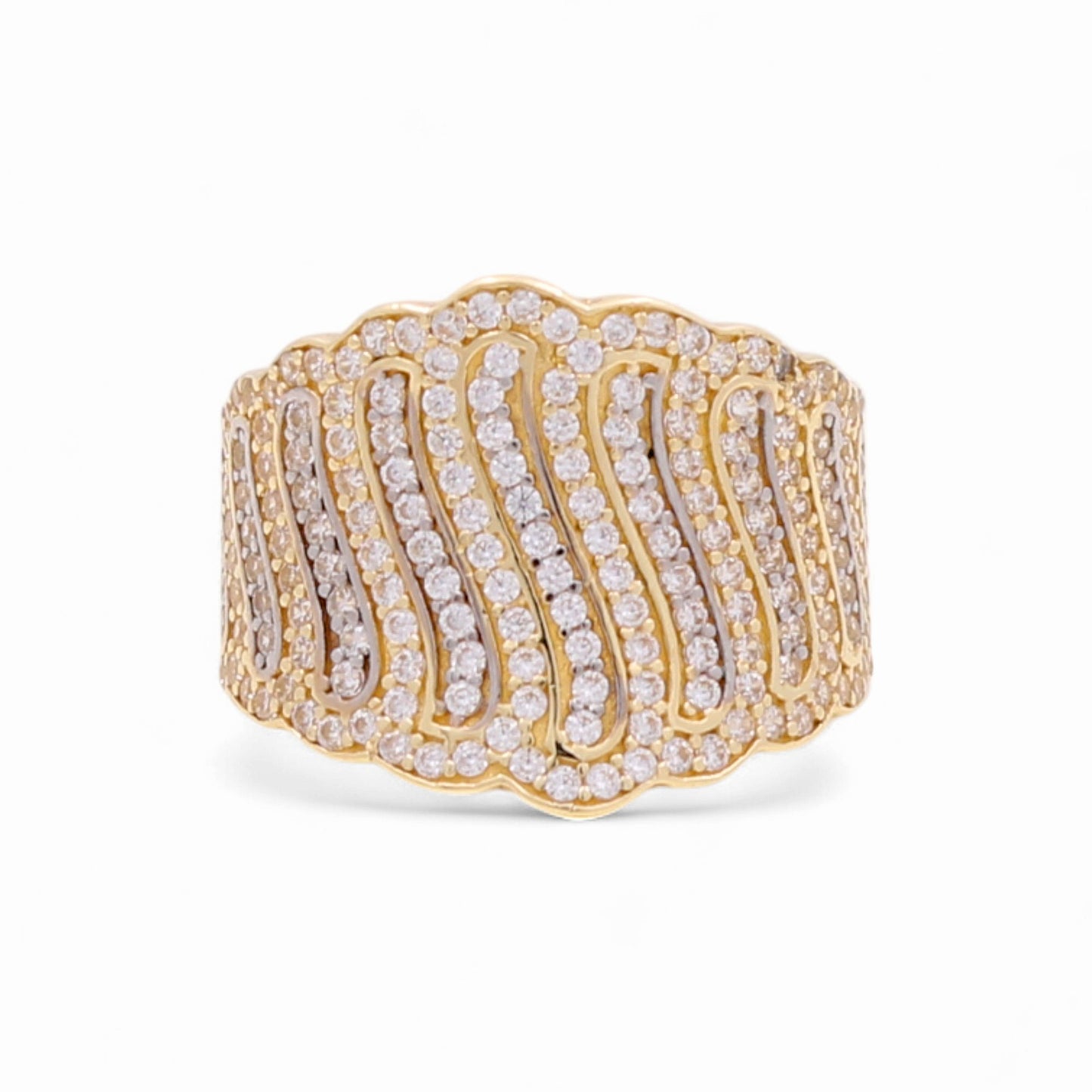 14k Fashion Women's Ring with Cz / Weight 4.3 GR / COWR4FS-33