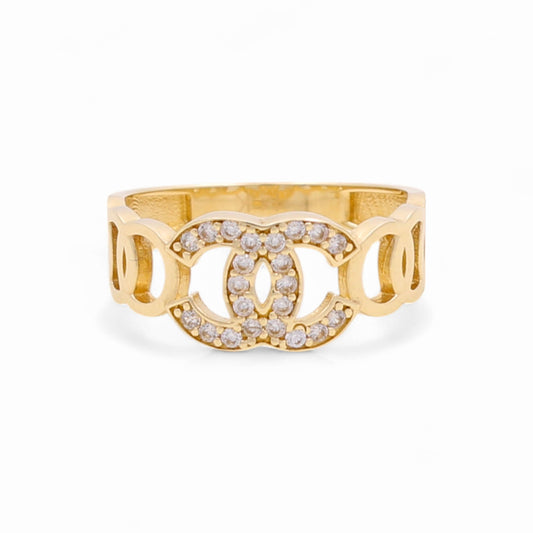 14k Fashion CC Women's Ring with Cz / Size: 7 / Weight 2.8 GR / COWR4CC