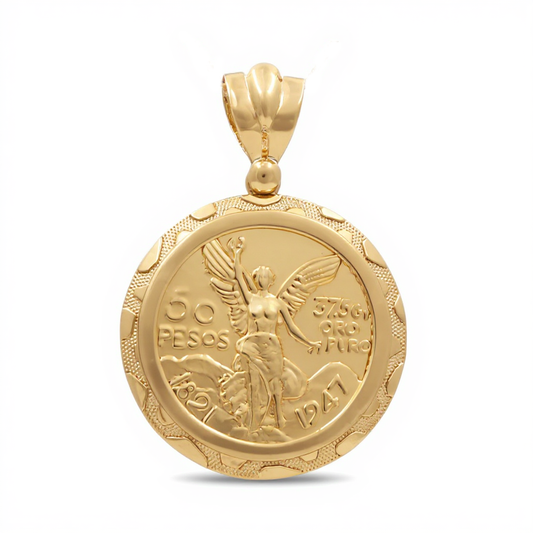 10K Yellow Gold Centenary's Pendant with Design / Weight: 10.6 GR / BCAPD0CN-1