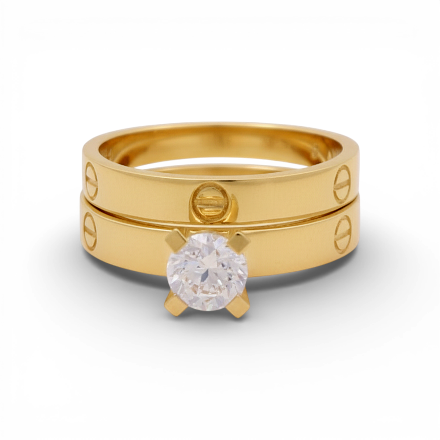 10K Yellow Gold CT Woman’s Bridal Set / Stone: Cz / Size: 8 / Weight: 2.6 GR / CQWR0BSCT-1