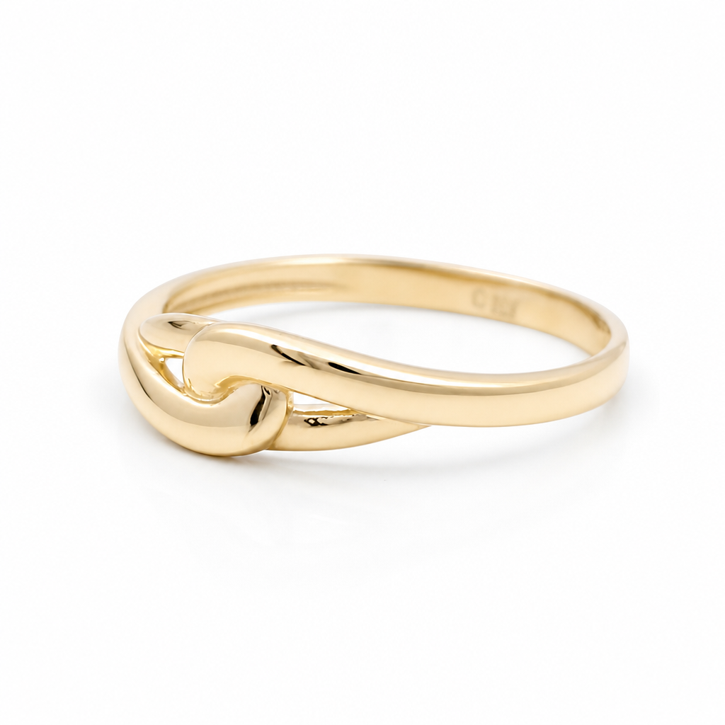 10K Yellow Gold Fashion Women's Ring / Size: 8 / Weight: 1.3 GR