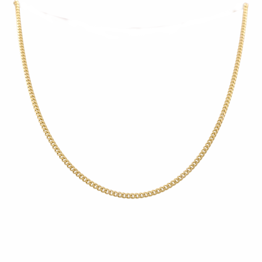 10K Yellow Gold Solid Cuban Link Chain / Size: 4mm 20" / Weight: 21.5GR / SCCACH0CL4-20