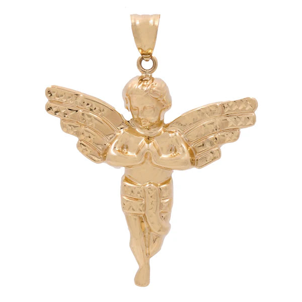 14K Yellow Gold Angel Pendant / Weight: 3.9GR  / COPD4AN-4