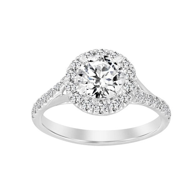 14K White Gold Lab Diamond Women's Engagement Ring / Size: 7 / Stone: 1.50 Ct / 102376W