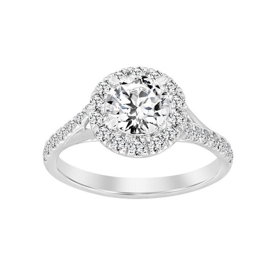 14K White Gold Lab Diamond Women's Engagement Ring / Size: 7 / Stone: 1.50 Ct / 102376W