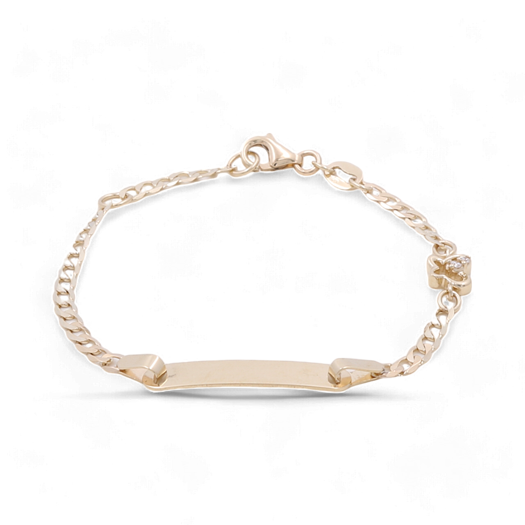 14K Yellow Gold Kids Bracelet / Size: 5.5” / Weight: 2.2 GR / CSBB4BT