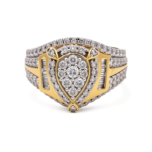 10K Yellow Gold Diamond Women's Engagement Ring / Stone: 1.00CT / Size: 7 / 352784Y