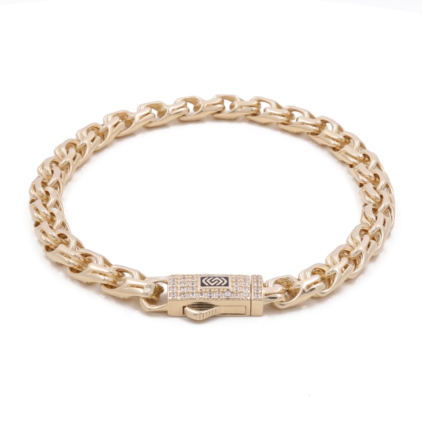 14K Yellow Gold Chinese Link Women’s Bracelet / Size: 7.5” / Weight: 13.1 GR / ISCHWB4