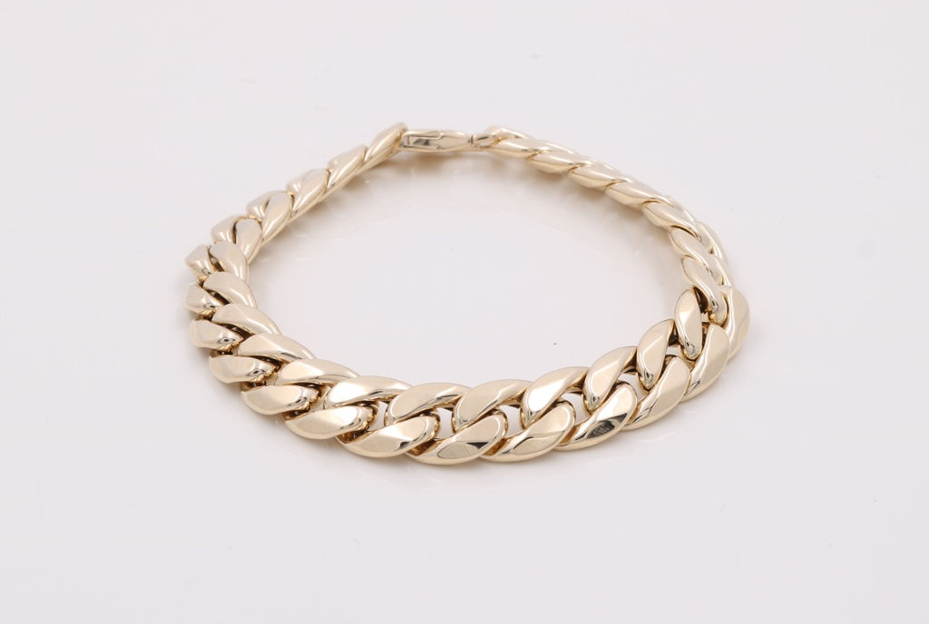 Pulsera COWB4CL de oro blanco de 14 quilates, talla 7,5", peso 13,9 g para mujer