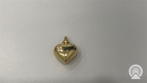 14K Yellow Gold Plane Heart Pendant / Size: 16MM / Weight: 1.7GR / CUPD4PLHR