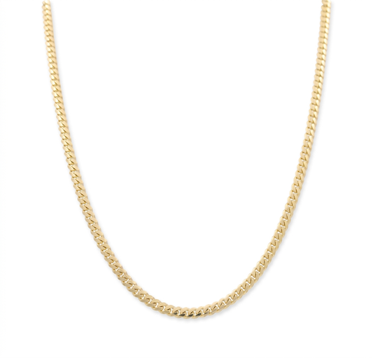 10K Yellow Gold Solid Cuban Link Chain / Size: 4mm 24" / Weight: 26.4 GR / SCCACH0CL4-24