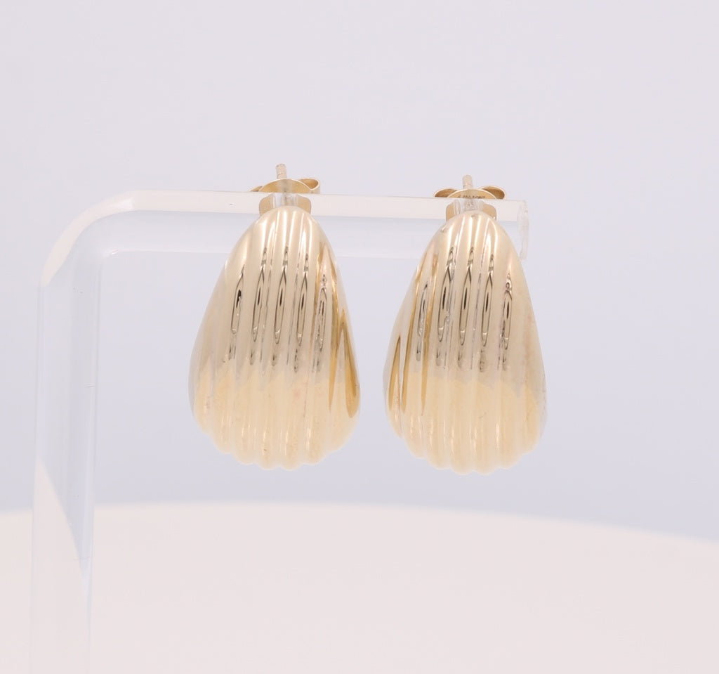 14K Yellow Gold Women’s Stud Earrings / COES4FS-11