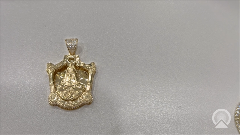 10K  Yellow Gold Virgen De La Caridad Del Cobre / Weight: 7.8gr / CAPD0VC-1