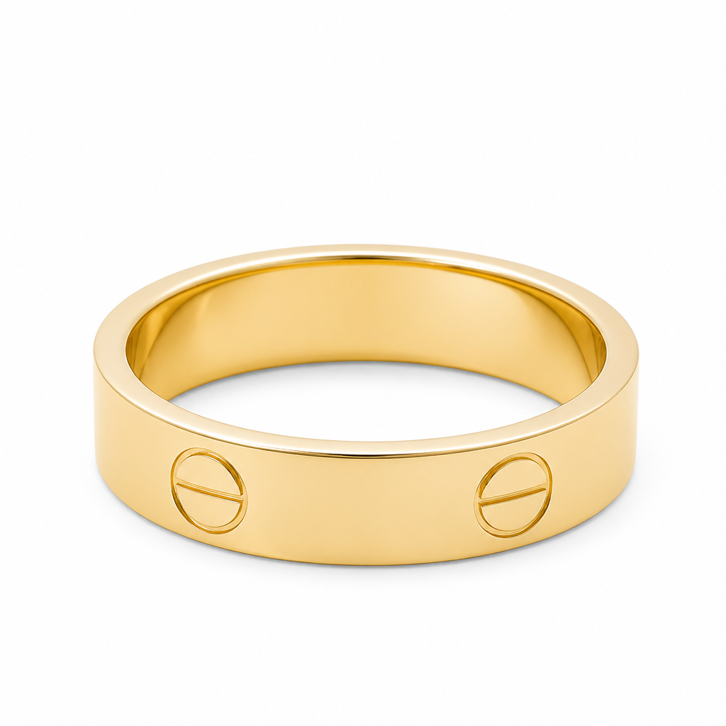 10K Yellow Gold Semisolid CT Women's Ring / Size: 7.5 / Weight: 1.6 GR / DQWR0CT