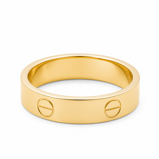 10K Yellow Gold Semisolid CT Women's Ring / Size: 7.5 / Weight: 1.6 GR / DQWR0CT
