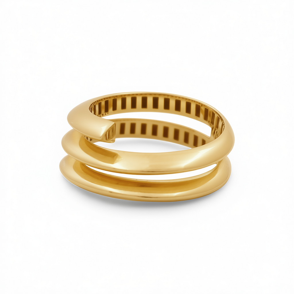 14K Yellow Gold Fashion Women's Ring / Size: 7 / Weight 4 GR / COWR4FS-153