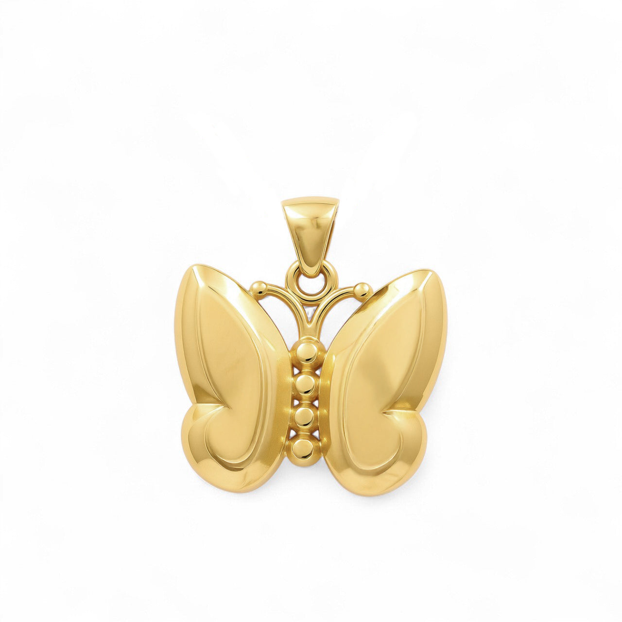 14K Yellow Gold Butterfly Pendant / Weight: 3.8 GR