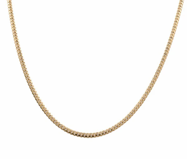 10K Yellow Gold Solid Cuban Link Chain / Size: 5mm 24" / Weight: 42.2 GR / SCCACH0CL5-24