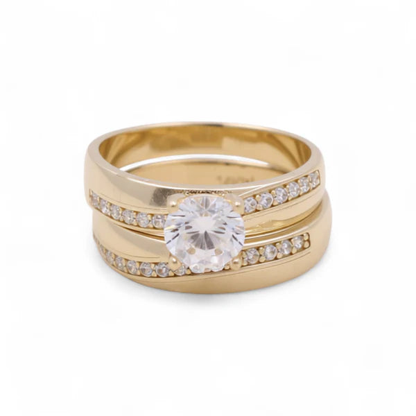14K Yellow Gold Women’s Bridal Set / Stone: Cz / Size: 7.5 / Weight: 4.7 GR / DEEWR4BS-3