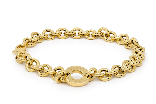 10K Yellow Gold Semisolid Italian Link Bracelet / Size: 7.5" / Weight: 6.8 GR / 170MRI830BR