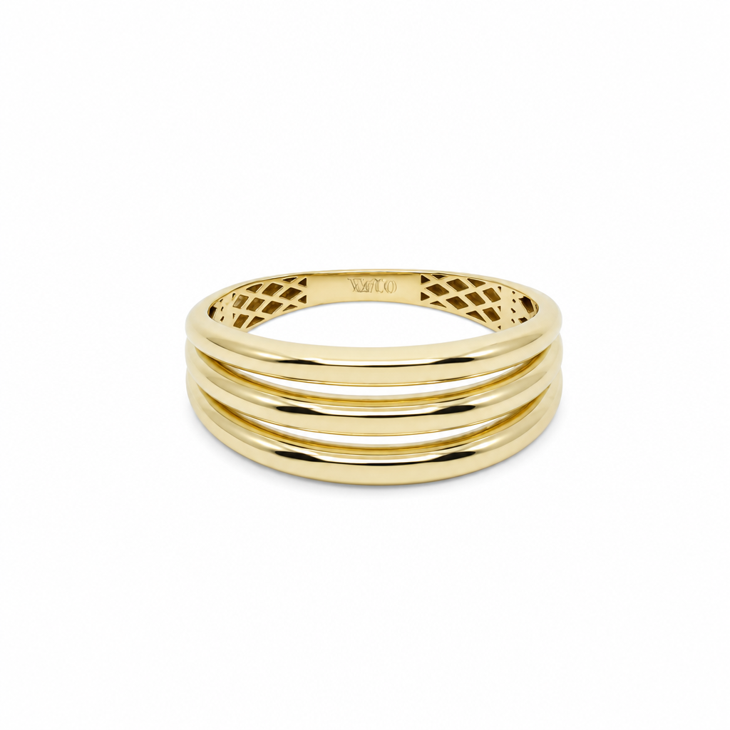 10K Yellow Gold Fashion Women's Ring / Size:7 / Weight: 1.6 GR / P12R-111656R