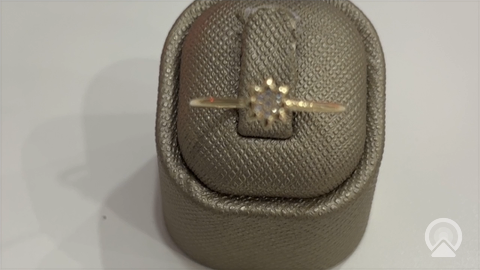 10K Yellow Gold Sun Women's Ring / Size: sz8 / Weight: 0.8gr / DQWR0SN