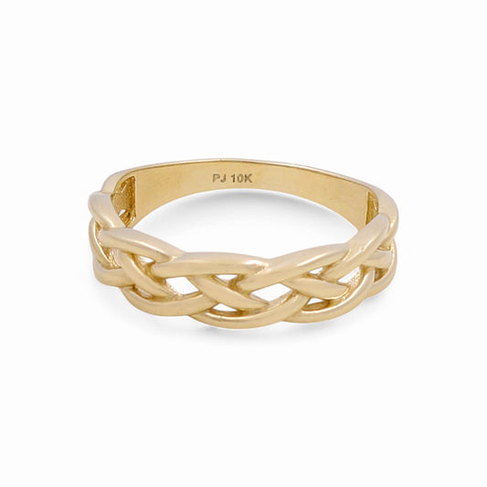 10K Yellow Gold Fashion Women's Ring / Size: 8.5 / Weight: 2.6GR