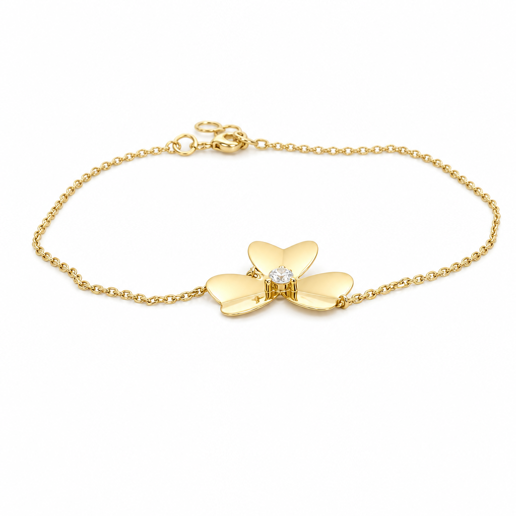 14K Yellow Gold Fashion Women's Bracelet / Size: 7'' / Weight: 1.4 GR / P55S-1
