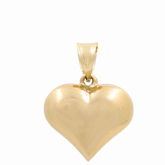 14K Yellow Gold  Heart Pendant / Size: 15MM / Weight: 1.4 GR / DOPD4HR-3