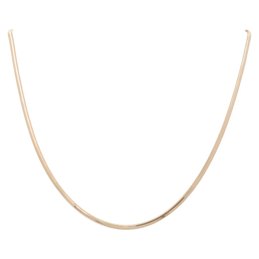 14K Yellow Gold Snake Link Chain / Size: 2.5mm 20" / Weight: 5.9 GR / CLBCH4SK2.5-20