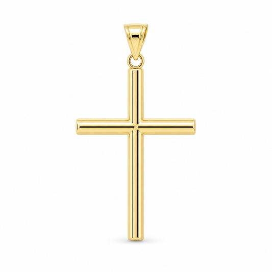 14K Yellow Gold Cross Pendant / Weight: 1.4 GR / DQPD4CRSS-3