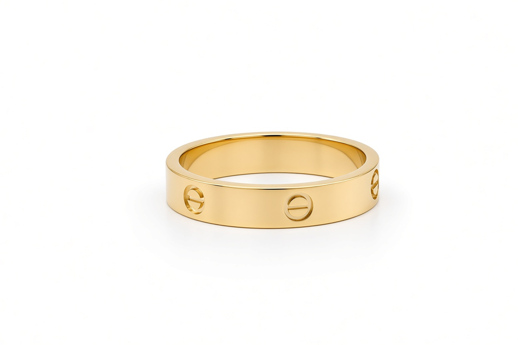 14K Yellow Gold Solid CT Women's Ring / Size: 6.5 / 4mm / Weight: 3 GR / DOWR4CT