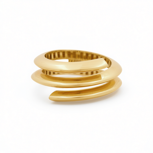 14K Yellow Gold Fashion Women's Ring / Size: 7 / Weight 4 GR / COWR4FS-153