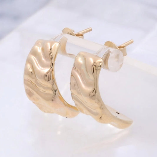 14K Yellow Gold Women’s Drop Earrings / Weight: 2.4gr / COES4FS-20