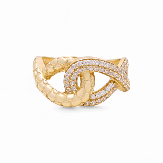 14k Fashion Women's Ring with Cz / Weight 2.9 GR / COWR4FS-52
